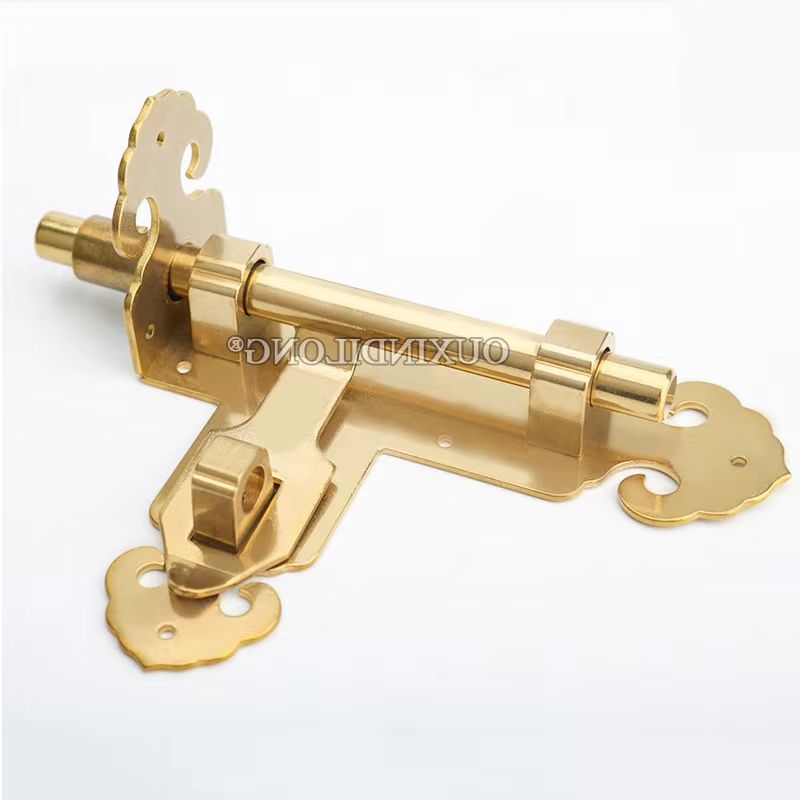 Barrel Bolt Slide - Klassieke Retro 1-delige Massieve Messing Antiek