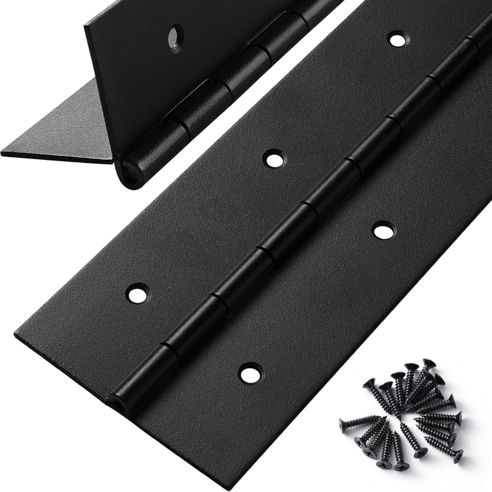 Piano Hinge Continuous - 6in-20in Zwarte pianoscharnieren Zwaar uitgevoerd roestvrij