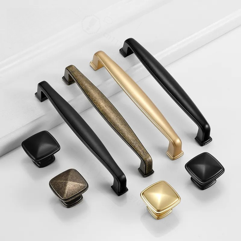 Furniture Hardware Wholesale - Yijia Zwarte Kastdeurgreep Eenvoudige Garderobe Ladekastgreep