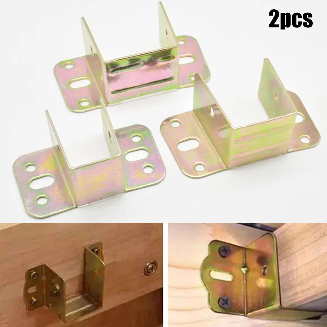 Furniture Hook Hardware - 2 stks U-vormige Metalen Bedbeugel Bedframe