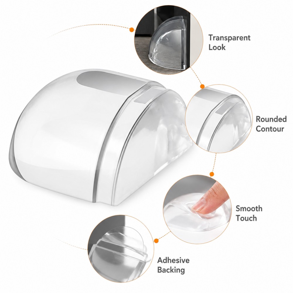 Furniture Hardware Parts - Transparante siliconen deurstopper voor deur, zelfklevende