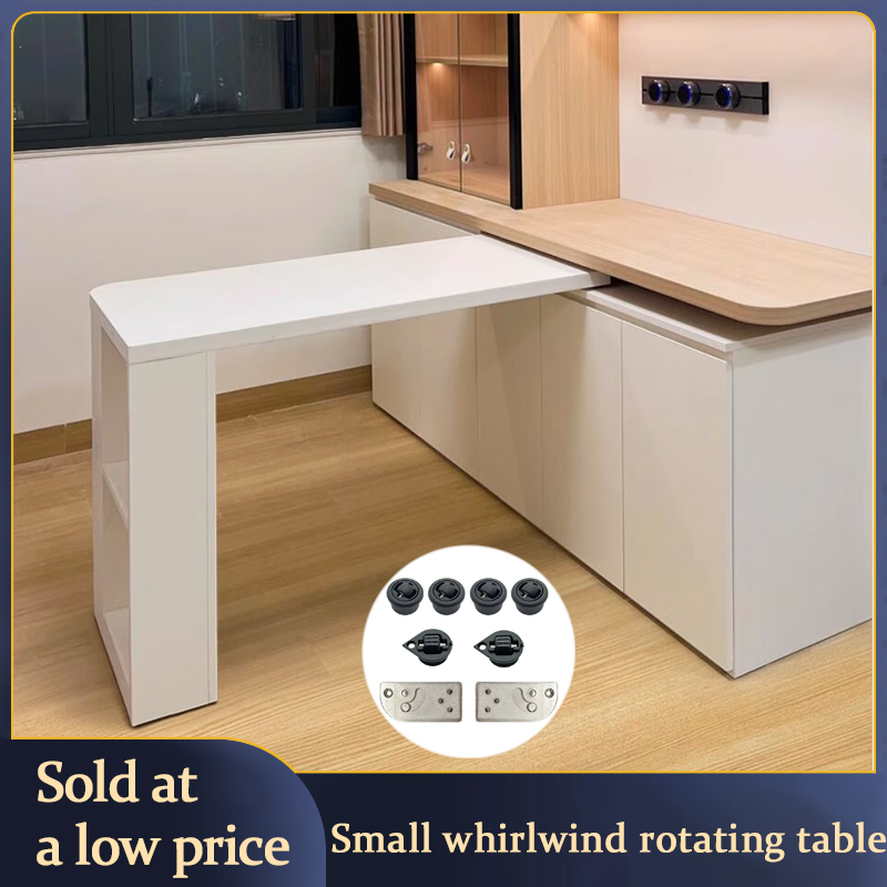 Furniture Hardware Parts - Kleine wervelwind roterende bureauhardware opklapbaar aanrecht