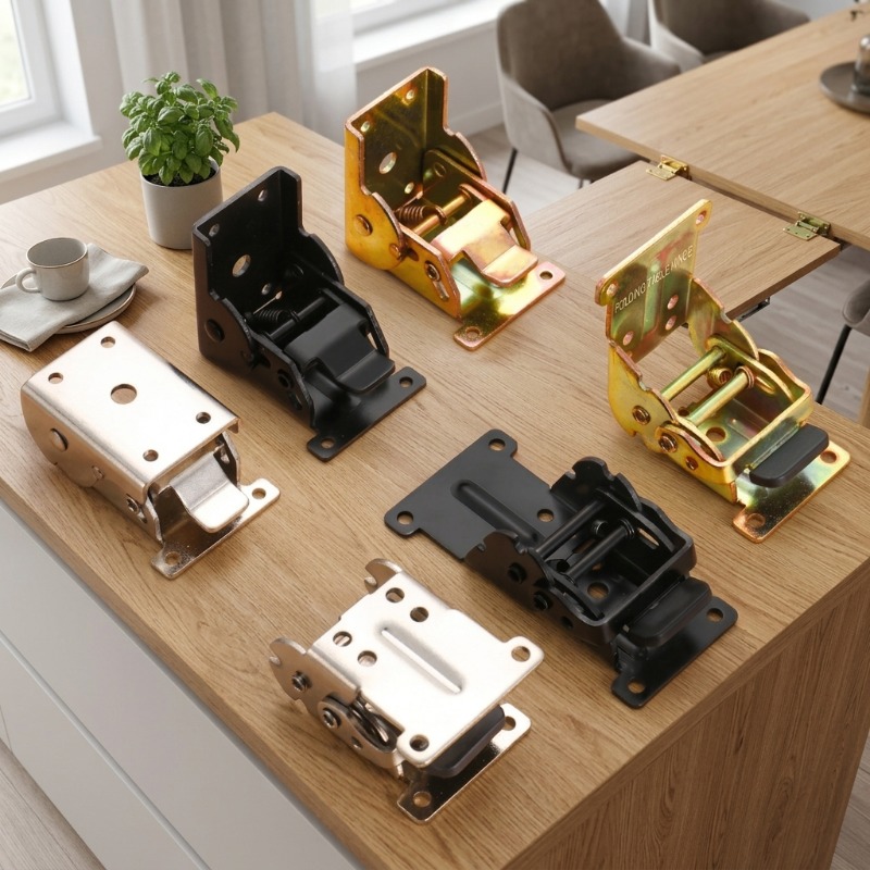 Furniture Hardware Wholesale - Desktopverbrederende opklapbare zelfvergrendelende groothandels scharnieren, uitbreidingsblad