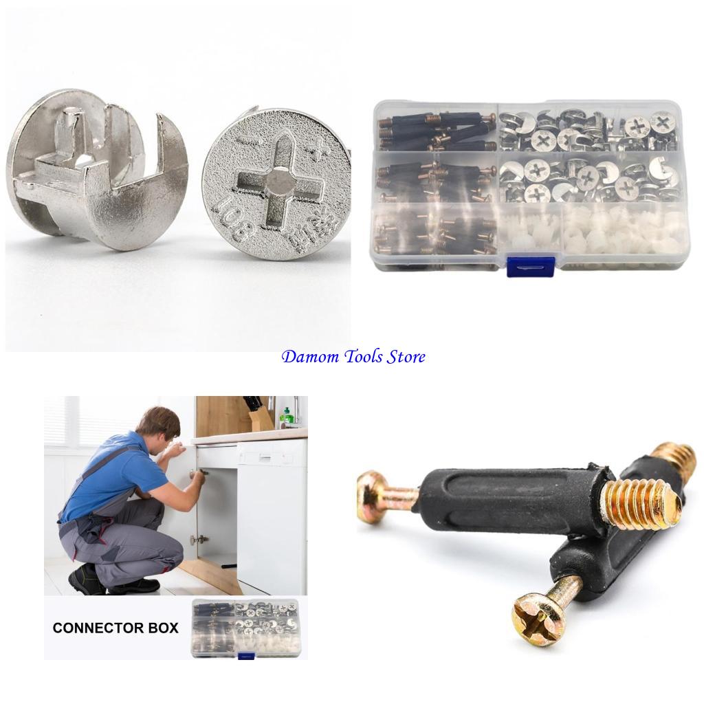 Furniture Hardware Cam Lock - 57BE Pak 108 Cams Connector Fittings