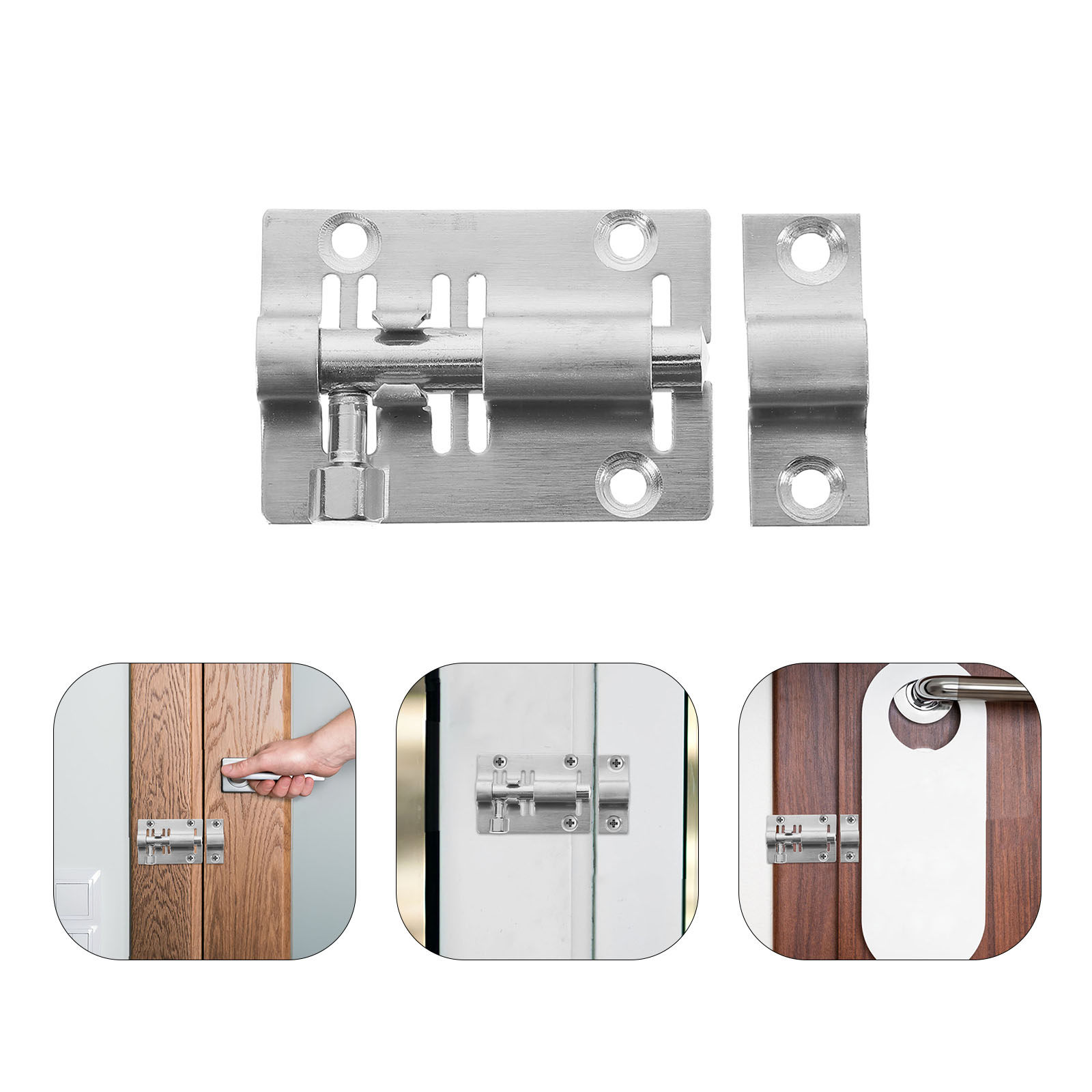 Barrel Bolt Slide - 10 stuks roestvrijstalen cilinderbout schuifvergrendeling zware