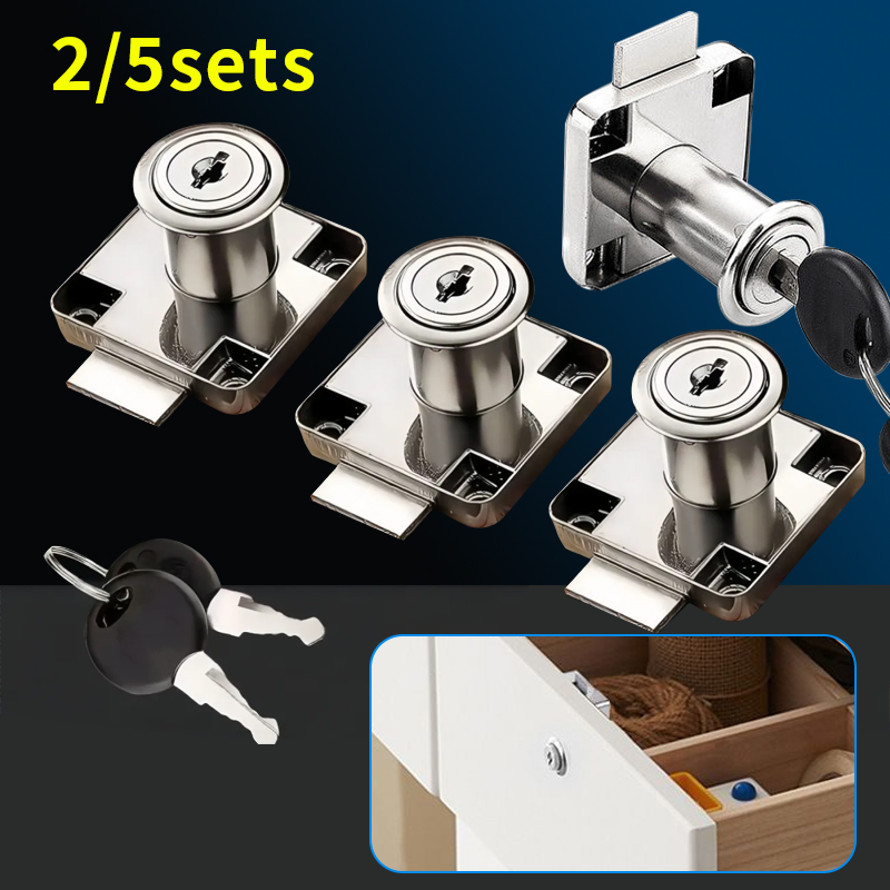 Used Furniture Hardware - 2/5 sets ladesloten met sleutels, hardware-accessoires,