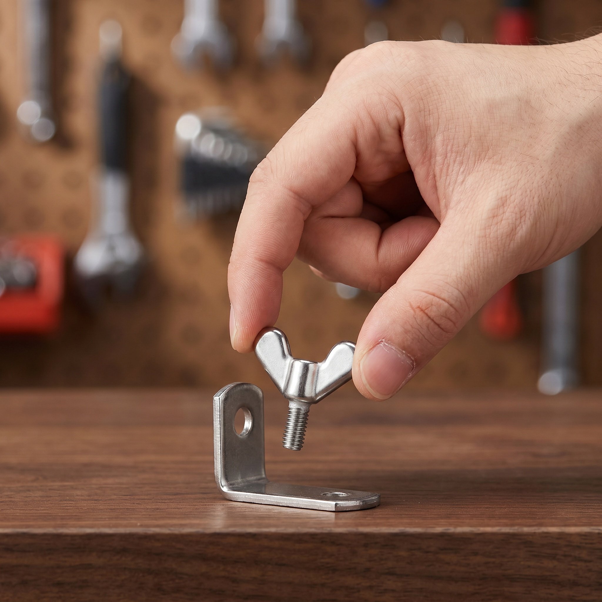 Furniture Hardware Fasteners - 2 stuks roestvrijstalen vlaggenmastbouten vlindervleugelmoer schroeven