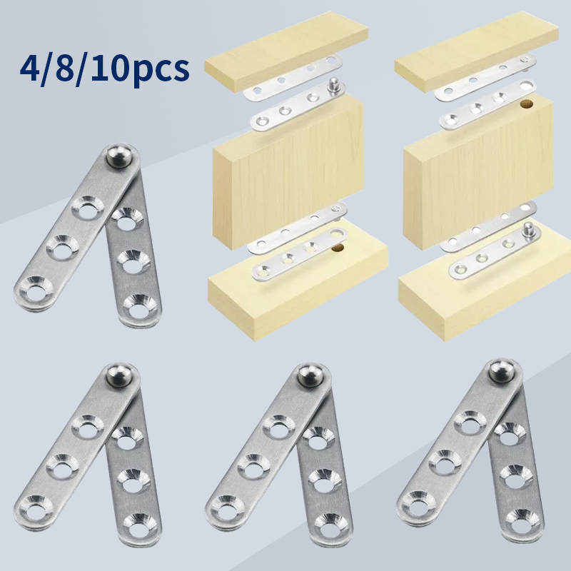 Used Furniture Hardware - 4/8/10 stuks roterende scharnieren, gebruikt voor