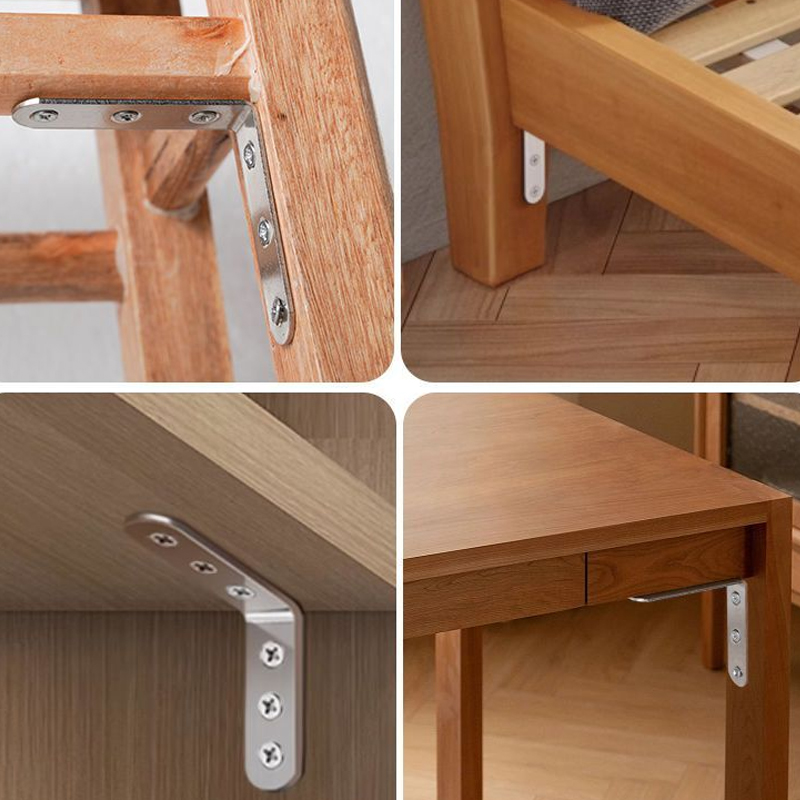 4 stuks haakse beugels, L-vorm - Used Furniture Hardware recensie en prijs