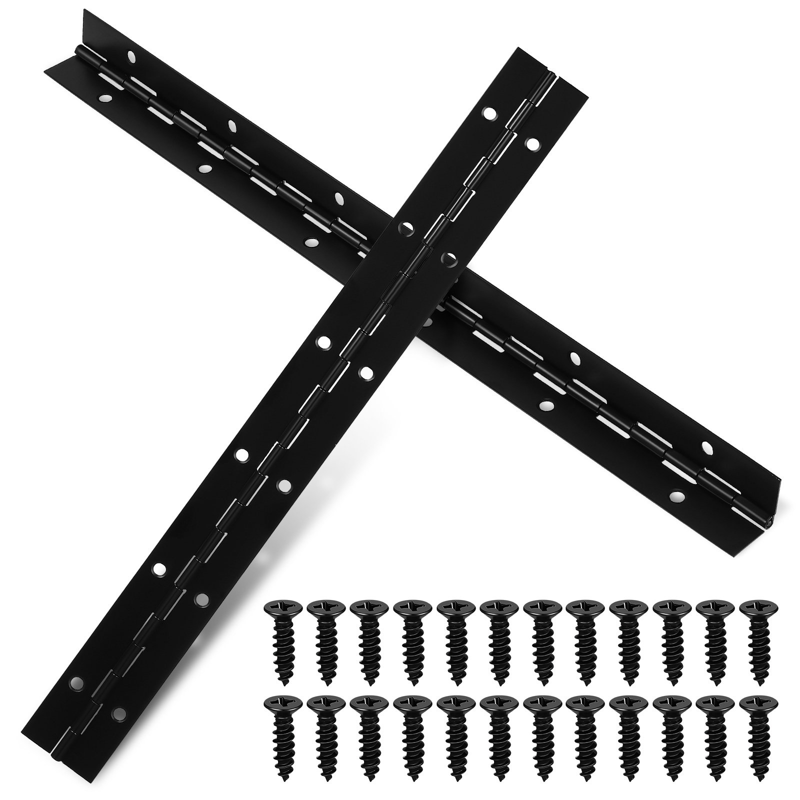 2 stuks zwarte ijzeren pianosc - Piano Hinge Continuous recensie en prijs