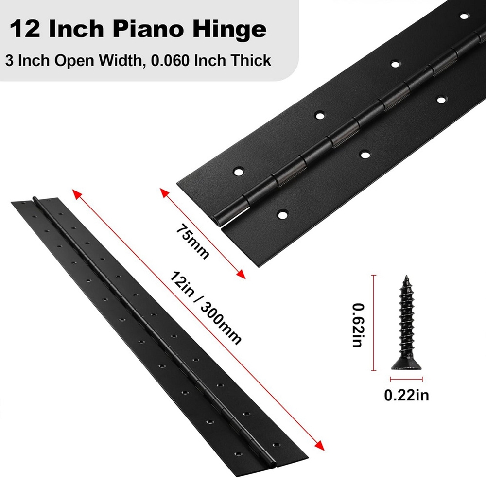 6in-20in Zwarte Pianoscharnier - Piano Hinge Continuous recensie en prijs