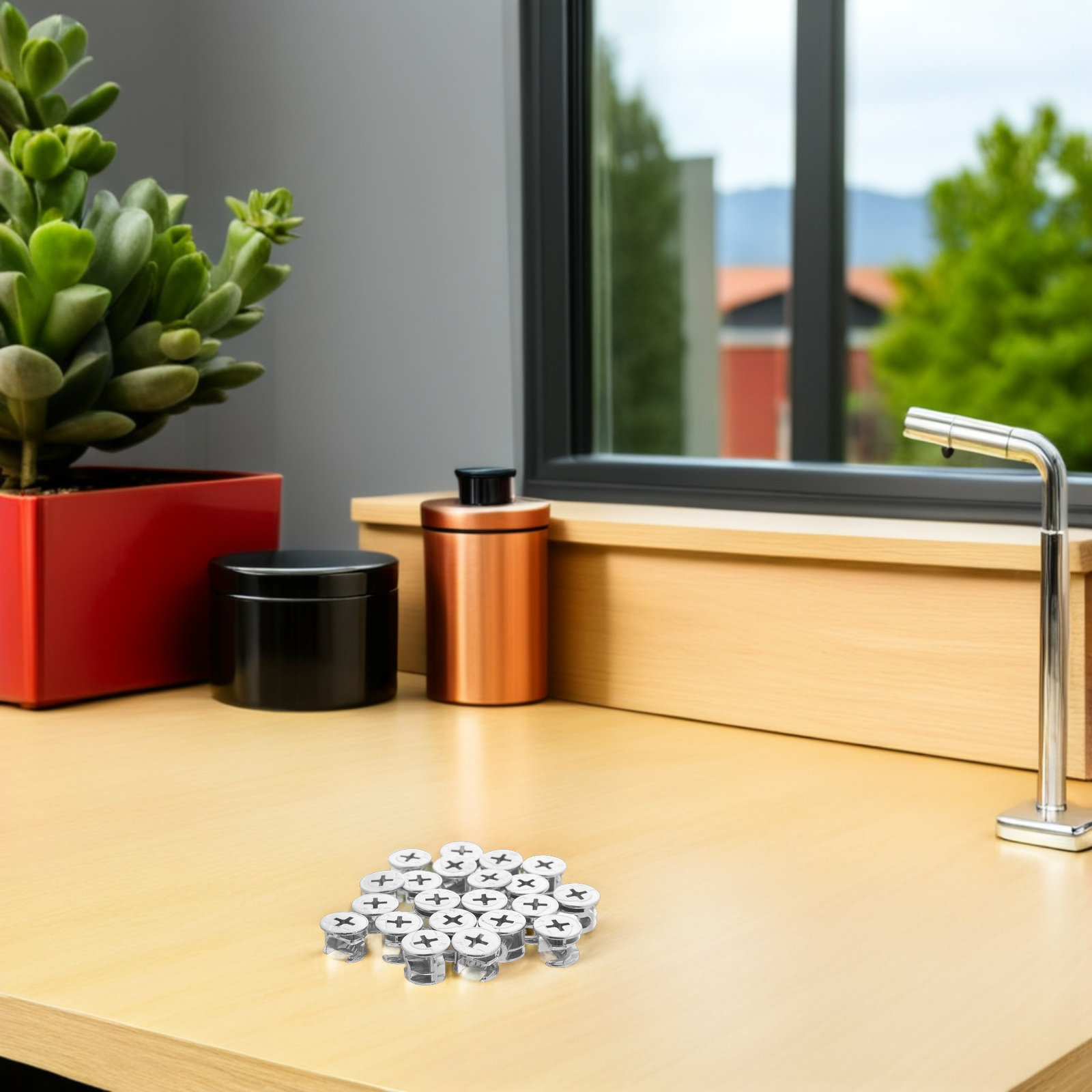 20-delige meubelcamlockset, on - Furniture Hardware Cam Lock recensie en prijs