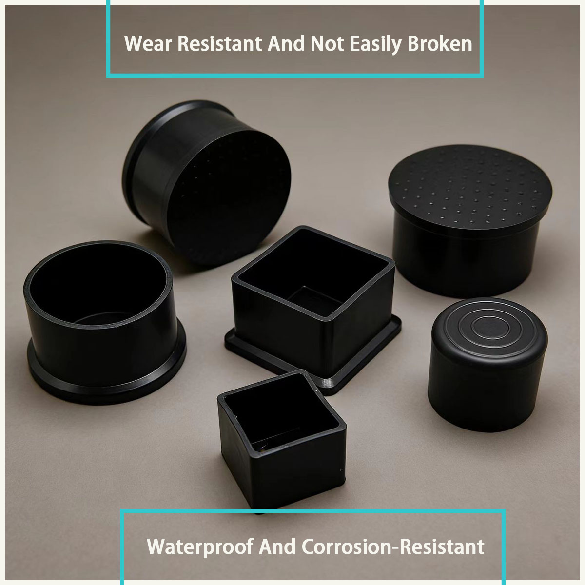 Vierkante/ronde zwarte PVC zac - Used Furniture Hardware recensie en prijs