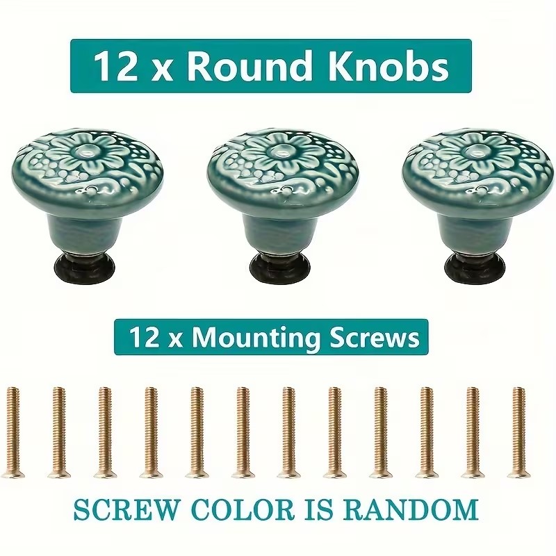 12 stuks keramische kastknoppe - Furniture Hardware Bolts recensie en prijs