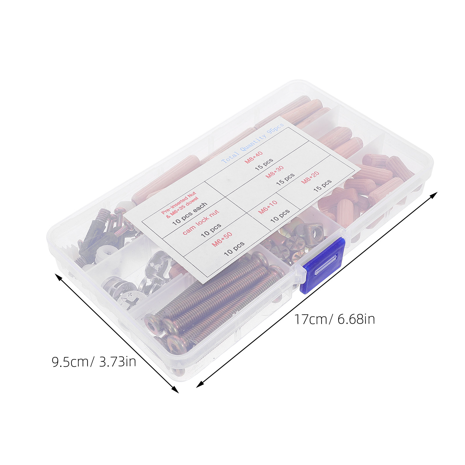 95-delige set bedmontagebeslag - Furniture Hardware Bolts recensie en prijs