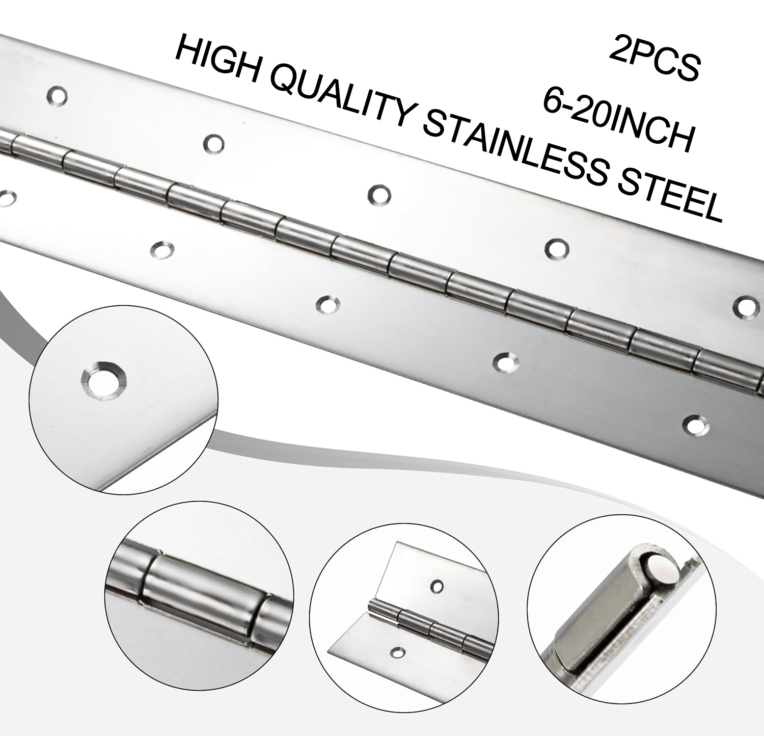 6in-20in pianoscharnieren zwar - Piano Hinge Continuous recensie en prijs
